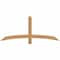 Ekena Millwork Bellingham Timber Gable Bracket, Western Red Cedar, 60"W x 25"H x 1 1/2"D x 3 1/2"F, 10/12 Pitch GBW060X25X0204BEL00SWR - alternate 1
